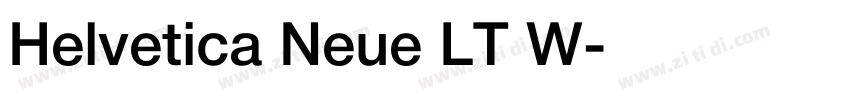 Helvetica Neue LT W字体转换